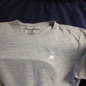Aeropostale tshirt, Dress shirt, grey and white logo